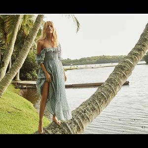 Doen Sol dress color is Azire Swiss Dot xxs